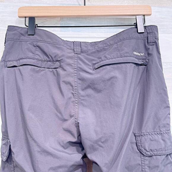 EDDIE BAUER Insect Shield Repellent Hiking Pants Gray Nylon Outdoor Mens 30x32 - Picture 5 of 8